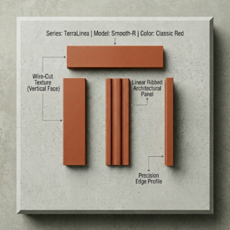 Terra-Split Thin Brick also know as Terracotta Klompie Tile