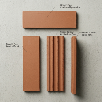 Terra-Split Thin Brick also know as Terracotta Thin Brick