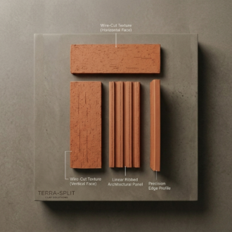 Terracotta Travertine 75mm Thin Brick