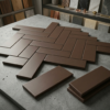 Chocolate Thin Brick 70mm also known as Cape Klompie Tile (3)