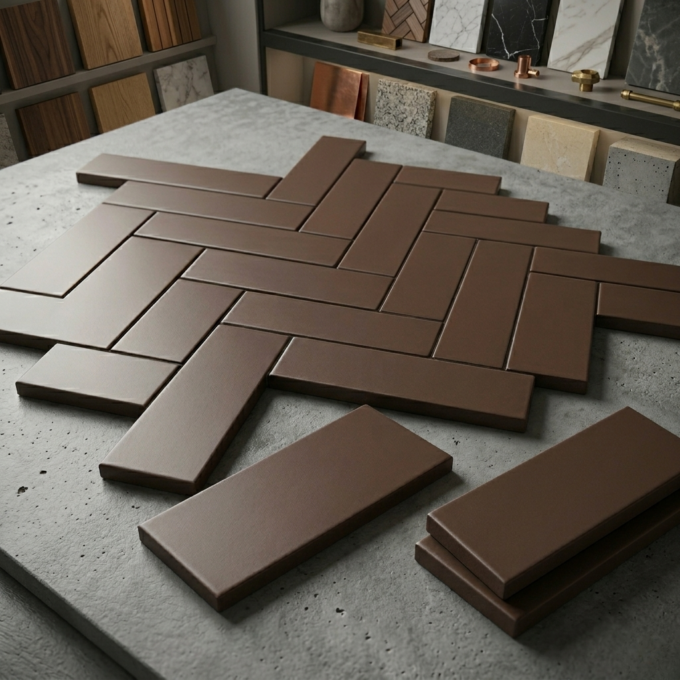 Chocolate Thin Brick 70mm also known as Cape Klompie Tile (3)
