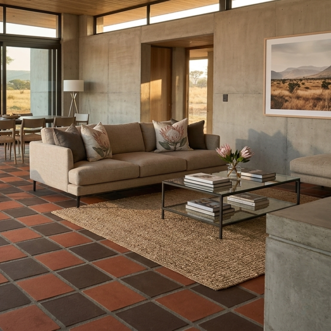 Quarry Tiles 175mm Chocolate and Terracotta for sale in Plettenbueg Bay