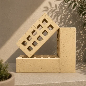 Buff Travertine Blend Face Brick - FBS
