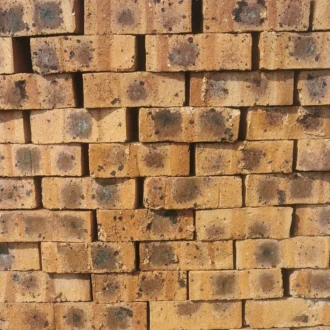 Rhodium Satin Dark Semi Face Brick - FBA